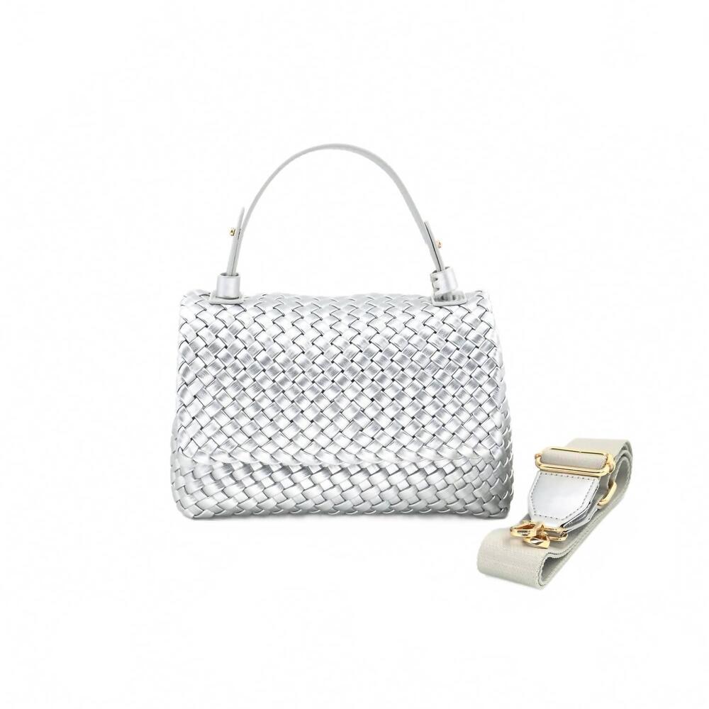 NEW BC HANDBAGS women's adeline bag in silver